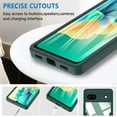 thumbnail image 4 of KOMI Case for Google Pixel 6A, 360 Degree Full Body Rugged with Built-in Screen Protector Heavy Duty Protection Slim Fit Shockproof Cover for Google Pixel 6A Phone Case 6.1" (Green), 4 of 5