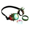 thumbnail image 5 of Spiked Retro Glasses Crystal Rainbow Steampunk Goggle Welding Style Goggle Cosplay Punk Goggle, 5 of 6
