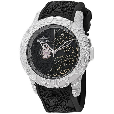 Dragon Witch - Invicta S1 Rally Dragon Automatic Black Dial Black Silicone Men's Watch 26429