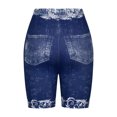 thumbnail image 4 of Jsaierl Womens Jean Shorts Plus Size Summer Distressed Denim Shorts Pants Ripped Pull On Bermuda Jean Shorts 2024, 4 of 5