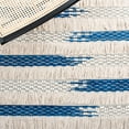 thumbnail image 6 of SAFAVIEH Natura Proinsias Striped Cotton Area Rug, Beige/Navy, 8' x 10', 6 of 11