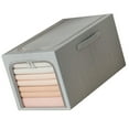 thumbnail image 4 of Clothing Storage Box, Bedroom Storage Box 50L Clothes Storage Bin  for Study Gray, 4 of 8