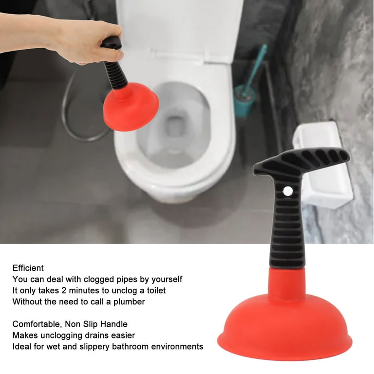 Plungeroo Sink Plunger, Powerful Mini Plunger with Short Handle,  Easy-to-Use Small Unclogging Tool for Bathroom Drains, Shower, Bathtub,  Toilet, RV