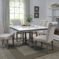 thumbnail image 4 of ACME Yabeina Square Dining Table in Gray Oak, 4 of 6