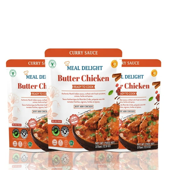 Meal Delight Sauce au Poulet au Beurre Lot de 3 375 ml