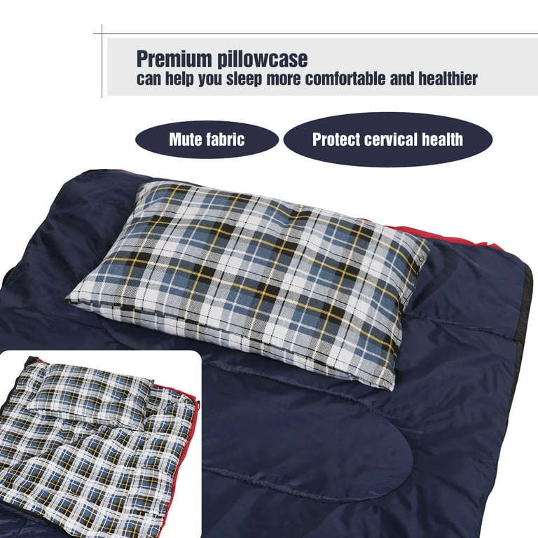 REDCAMP Outdoor Camping Pillow set of 2, Lightweight, 2 pack, Flannel Travel Pillow Cases, Removable Pillow Cover REDCAMP Outdoor Camping Pillow set of 2, Lightweight, 2 pack, Flannel Travel Pillow Cases, Removable Pillow Cover
