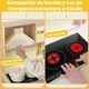 thumbnail image 4 of Cocina de Juguete para Niños, Cocinita para Niñas con Luz, Fregaderos de Juguete con Agua Corriente, Horno, Microondas, Máquina de Hielo, Juego de Utensilios De Cocina y Accesorios para 4 a 6 Años, 4 of 5
