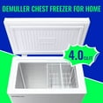 Best Energy Efficient Chest Freezer DEMULLER Large 4.0 Cu.ft Energy Efficient Deep Freezer with Electronic