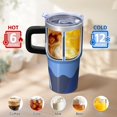 thumbnail image 6 of Camo 20oz Stainless Steel Tumbler with Handle and Straw – Insulated Travel Cup with Sliding Lid, 360° Full Wrap Printed Mug for Home, Outdoor & Sports Use, Camouflage, 6 of 6