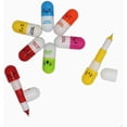 thumbnail image 1 of 40pcs Vitamin Pill Ballpoint Pen Cute Cartoon Retractable Ball Pen Smiling Face Ball Pen For Kids (Random Color) Ormromra WRMH-1527, 1 of 5