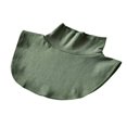 thumbnail image 1 of Hauts à Col Montant pour Femmes à Col Montant Détachable Rayé/uni, à Porter à l'Extérieur Ou en Chandail, Blanc, Taille Unique, 1 of 3