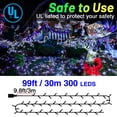 thumbnail image 3 of Luces de Cuerda para Exterior KNONEW 300 LED 30 m Azules Impermeables, 3 of 6