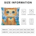thumbnail image 6 of YANMS Spring Pillow Covers Cat Flower Throw Pillow Covers, Spring Cat Flower Theme Design Decoration, Cover Home Colorful Cushion Cover for Holiday Farmhouse Wedding Home Sofa,2 pcs White, 6 of 6
