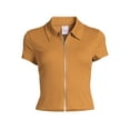 thumbnail image 5 of No Boundaries Juniors Zip Up Polo Top, 5 of 5