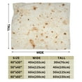 thumbnail image 3 of Wijzvio Tortilla Throw Blanket Soft Fuzzy Fleece Blanket For Couch Bed Living Room Decoration 40"X30", 3 of 9