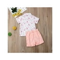 thumbnail image 4 of Hirigin Toddler Baby Boy Summer Outfits Flamingo Short Sleeve Button Down Shirt  Casual Shorts Set  1-6 Years Clothes, 4 of 7