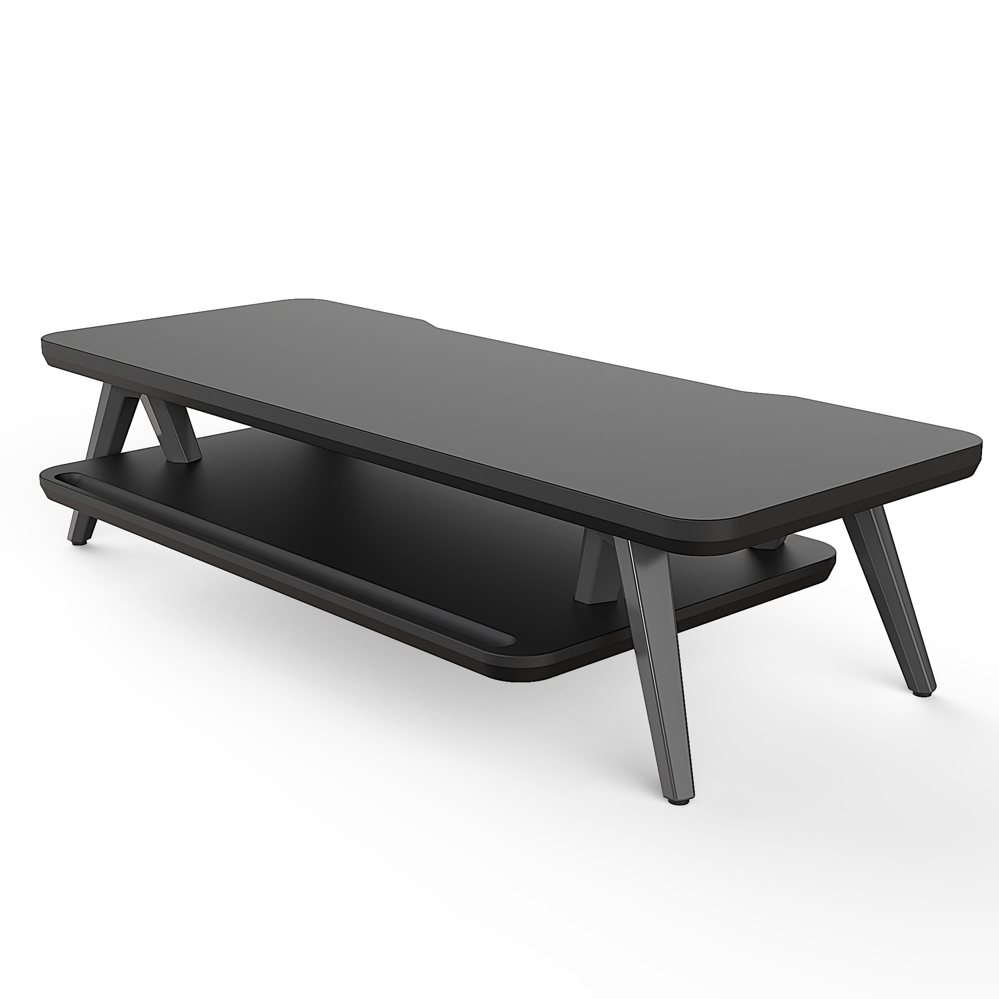 Fenge Monitor Stand, 2 Tiers Monitor Stands Riser, 23.6 Inch Computer Monitor Riser with Storage Organizer