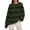 Army Green, variant on VERUGU Sweatshirt for Women Casual Crewneck Pullover Fall Loose Long Sleeve Lightweight Fashion Stripe Tops Blouses Pink M