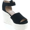 thumbnail image 7 of SODA Fabia Women's Open Toe Anke Strap Espadrille Wedge Sandal, 7 of 7