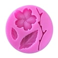thumbnail image 3 of Agiferg Peach Blossom Shape Fondant Silicone Molds Cake Decorating Tools Chocolate Mold, 3 of 4