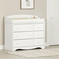 thumbnail image 1 of South Shore Angel Changing table with Removable Rim, in Pure White, 1 of 16