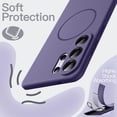 thumbnail image 5 of JETech Magnetic Silicone Case for Samsung Galaxy S26 Ultra, Compatible with MagSafe, Silky Touch (Heron Purple), 5 of 7