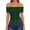 Deep Green, variant on MOYIKO Off The Shoulder Tops for Women Short Sleeve Slim Fit Shirts Basic Clothes 2026 Fashion