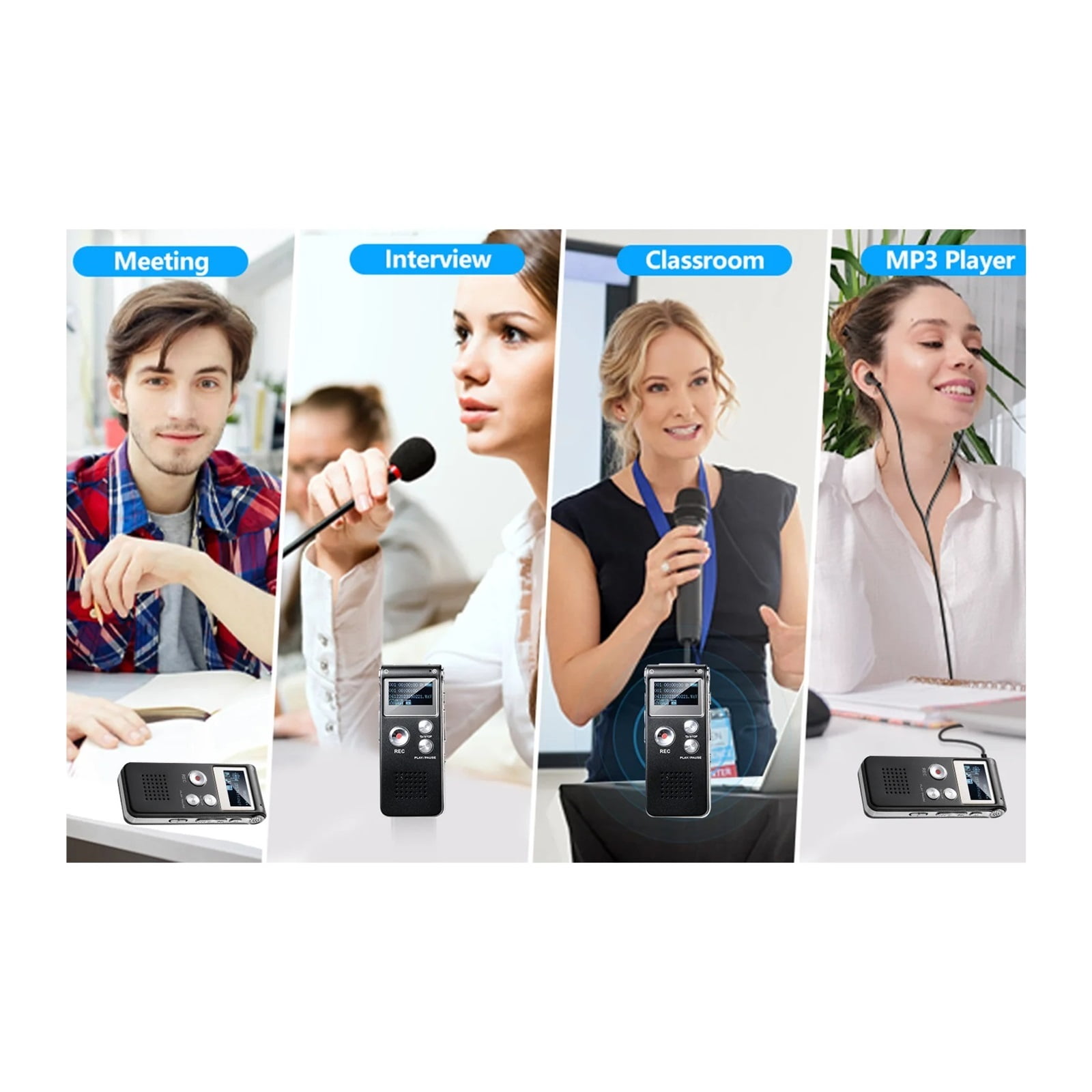 Digital Voice Recorder Voice Activated Recorder Mini Voice Recorder Upgraded Small Audio Recorder ,Powerful Feature