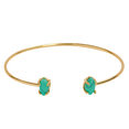 thumbnail image 1 of Pulseras Mujer con Piedras Naturales LuckyLy, Cuarzo Rosa, Lapislázuli o Turquesa, Baño de Oro 18k, Modelo Ivy turquesa UNITALLA, 1 of 4