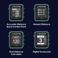 thumbnail image 4 of CANMORE H300 Handheld GPS Golf Device, Shot Distance Yardage Measuring, 41,000 Free Worldwide Preloaded Courses, Lightweight Golf Accessory for Golfers, Powerful Magnetic Clip for Golf Cart, Turquoise, 4 of 4