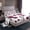 White Red, variant on jejeloiu Girls Perfume Cosmetics Twin Sheet Sets,Red Flower Blossom Bedding For Girls Teens 3pcs
