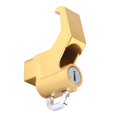 thumbnail image 1 of Juego de bloqueo de para casco, duradero, Premium, asegura chaqueta y bolsa para casco, 1 juego para vehículos eléctricos, scooters , Dorado Baoblaze Bloqueo de gancho para casco, 1 of 7