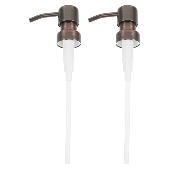 2 unidades de cabezal de bomba universal de acero inoxidable, bomba dispensadora de jabón de metal, bomba dispensadora de jabón y loción recargable para uso en cocina y baño