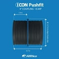thumbnail image 6 of Fernco PVC Coupling Internal Push Fit - Easy Installation - 4 In., 6 of 6