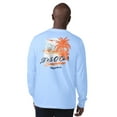 thumbnail image 2 of Men's Margaritaville Light Blue Denver Broncos It's Five O'Clock Somewhere Long Sleeve T-Shirt, 2 of 2