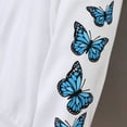 thumbnail image 7 of LUOGENLI Girls Hoodies Size 14-16 Front Zipper Toddler Boys Girls Winter Long Sleeve Butterflies Printing Tops Hoodie Sweatshirt Clothes Pullover Girls Hoodies Size 5 5-6 Years, 7 of 7