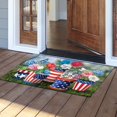 thumbnail image 2 of fsxdhpcsgfc Flag Doormat 4th Of July Independence Day Non Bath Rugs US Flag Floor Mat Entrance Front Door Rug For Home Living Room Bathroom Heat Holder Blanket Extremely Soft Blanket Wrestling, 2 of 5