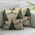 thumbnail image 3 of PRATYUS   Christmas Pillow Covers Christmas Tree Decorative White Throw Pillow Covers Winter Famliy Decoration for Home Couch White, 3 of 5