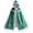 Green, variant on Gilrs Thicken Warm Velvet Cape Kids Princess Hooded Cloak Fancy Dress up Snowflake Cape