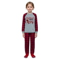 thumbnail image 5 of LuLiaMenton Matching Family Christmas Pajamas, Dachshund Through Snow Long Sleeve Buffalo Plaid, 5 of 5