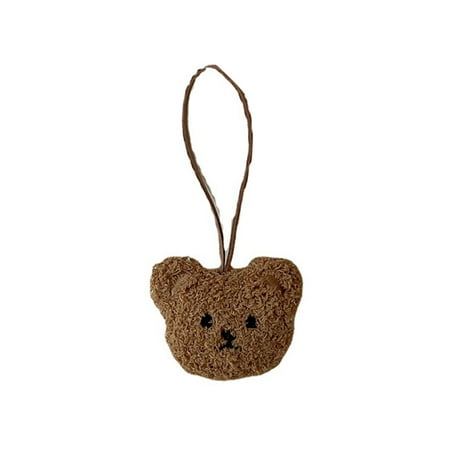 

VIEGINE Ins Cute Bear for Doll Bag Pendant with Child Name Listing DIY Brown/ Milk Tea