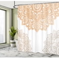 thumbnail image 4 of Ambesonne Flora Shower Curtain, South Mandala Design Print, 69"Wx84"L, Sand Brown, 4 of 4