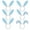 Blue, variant on TOPTIE 12 PCS Easter Bunny Ears Headbands, Rabbit Ear Hair Band for Christmas, Dress Up Costume Accessory