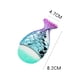 thumbnail image 2 of Brocha de maquillaje de sirena, brocha para base de maquillaje en polvo, colorete, brocha de maquillaje de base, brocha de maquillaje de sirena con caja, brocha de maquillaje de cola de pez Ormromra CPB-DE-LYY468-2, 2 of 5