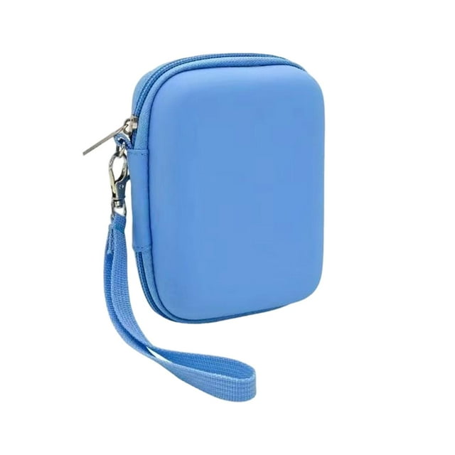 Ethern Digital Camera Case Waterproof Durability SD Card Storage Protective Carry Case blue