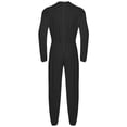 thumbnail image 4 of CHICTRY Combinaison Adaptative pour Hommes Manches Longues Poignets Élastiques Combinaison Anti-Rayures Col Rond Justaucorps d'Infirmière Noir TTG, 4 of 5