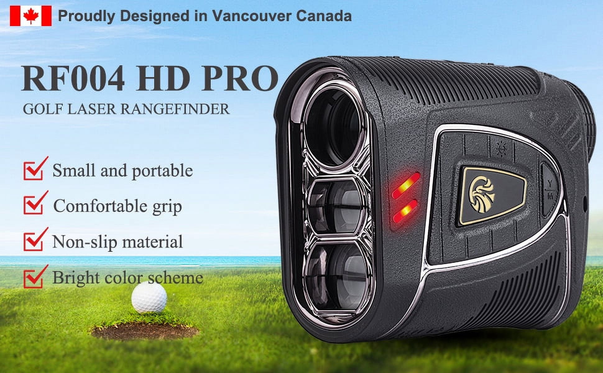 Fetch Falcon OLED & LCD Golf Rangefinder (High Precision, Slope Mode with Scan) Pole Flag Locking Vibration (OLED 2500 YD Golf Laser Rangefinder Black)