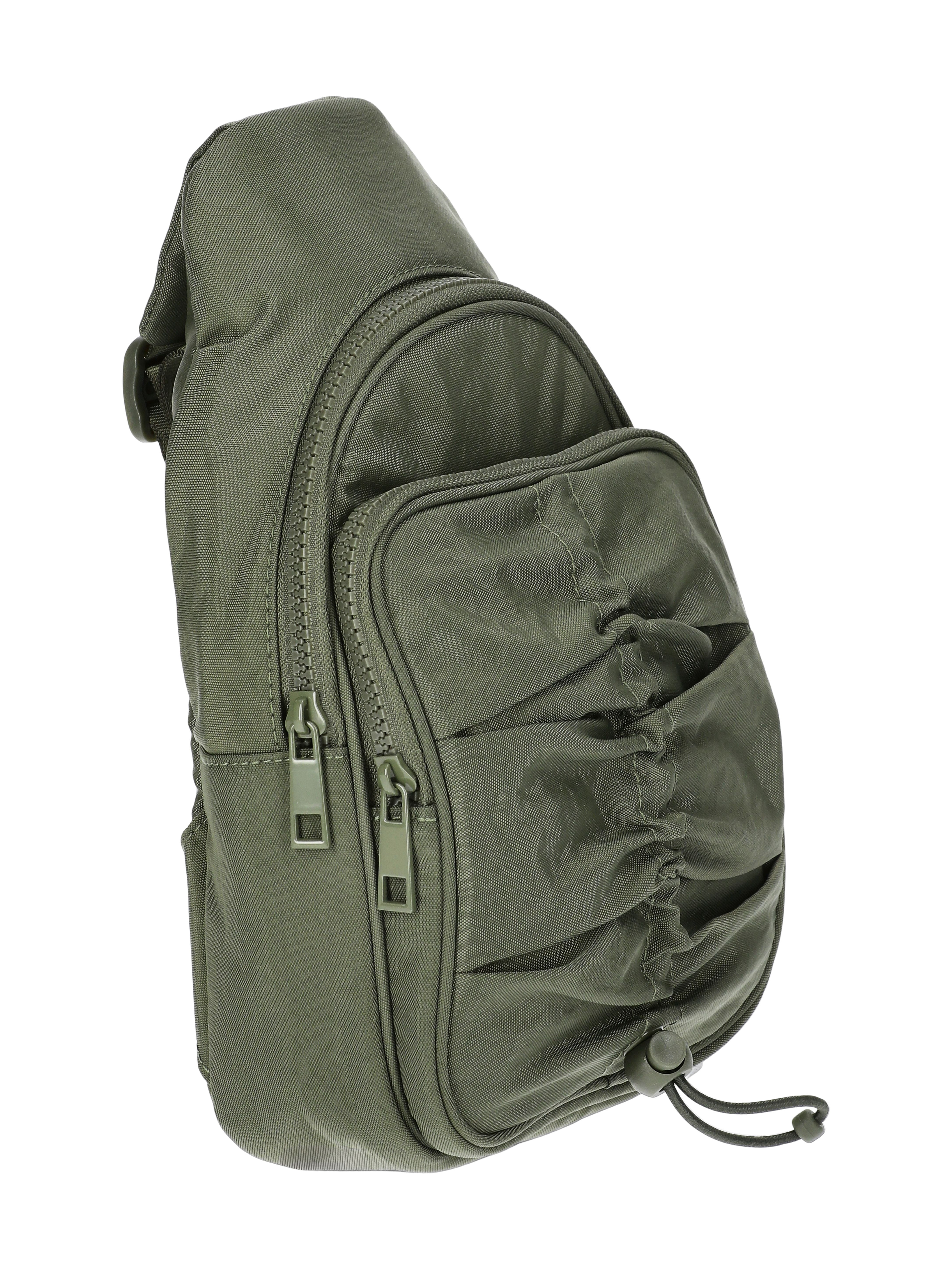 No Boundaries Women's Hands Free Sling Bag, Olive