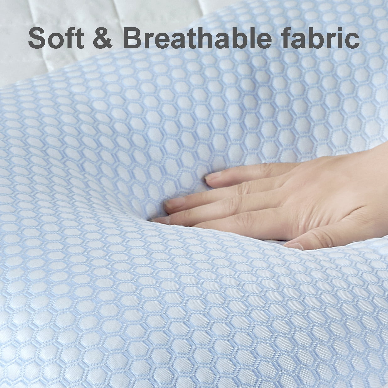 COZY ONE Cooling Reversible Pillow 2pk , Adjustable Down Alternative Pillow for Side,Back,Stomach & Hot Sleepers, Standard/Queen Size 20" x 28"