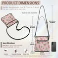 thumbnail image 7 of ZUXONGSY Christmas Cane Bow Print Shoulder Handbag for Women Small Crossbody Bag PU Leather Satchel with Adjustable Wide Strap for Shopping Working, 7 of 7
